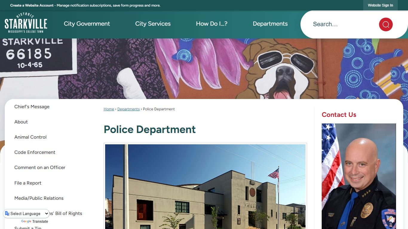 Police Department | Starkville, MS - Official Website